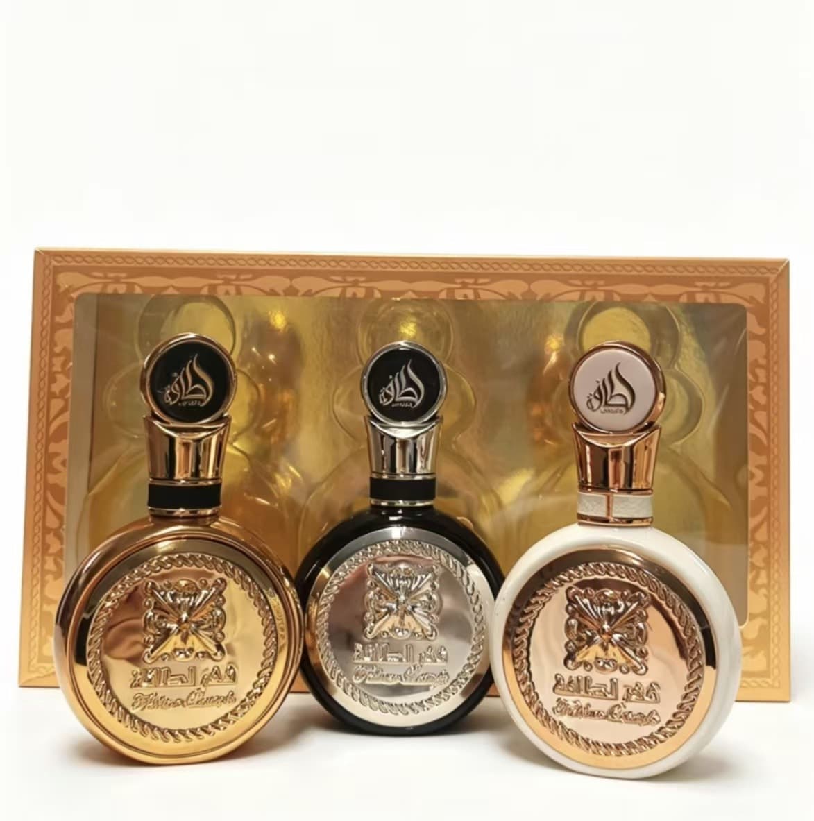 Cross-border Bestseller Lattafa Fish Scale Three-Piece Perfume Gift Set Lattafa Arabian Middle East Export Wholesale