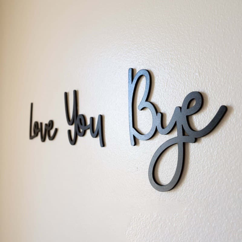 Spot cross-border bohemian wooden sign home decoration letter background wall LOVE YOU BYE