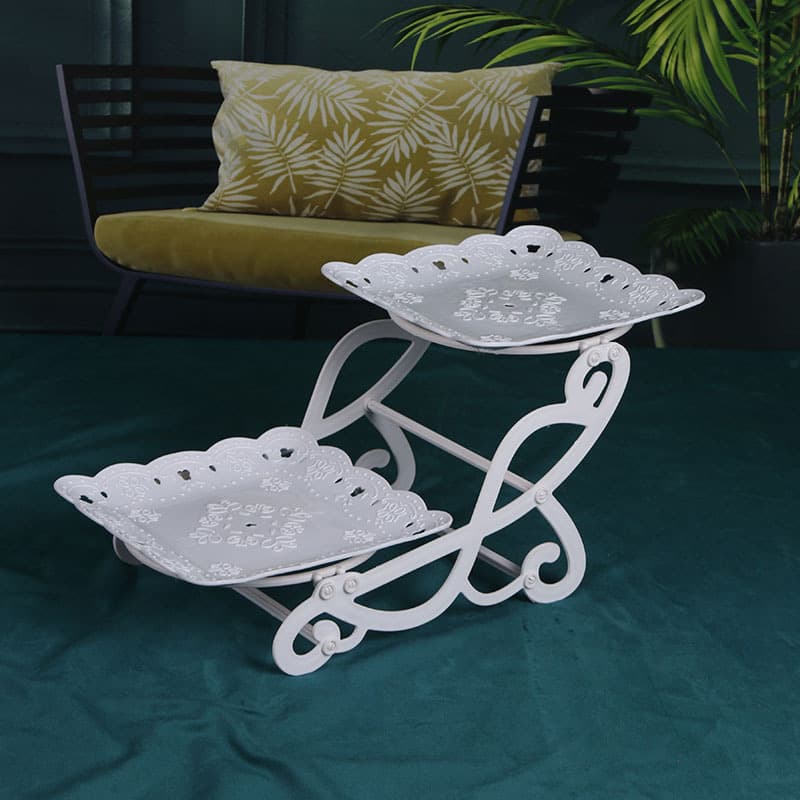 Plastic Multi-Layer Fruit Plate Living Room Coffee Table Candy Dish Reception Cake Stand Tray Three-Tier Dessert Display High Aesthetic