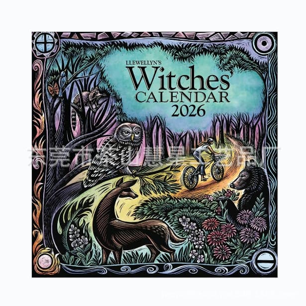2026 Witches' Calendar Cross-Border Hot Item, Creative and Personalized Wall Calendar, Gift for Witches