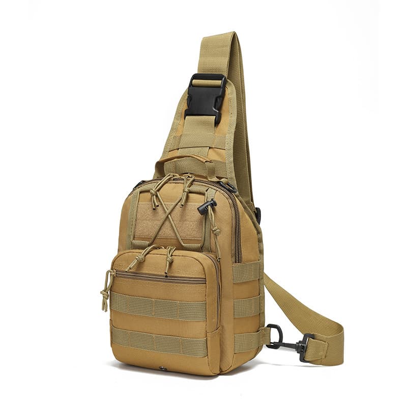 Oxford Cloth Cycling Bag Camouflage Outdoor Sports Crossbody Tactical Chest Bag Waterproof Wear Resistant Men's Winter Sports Pouch