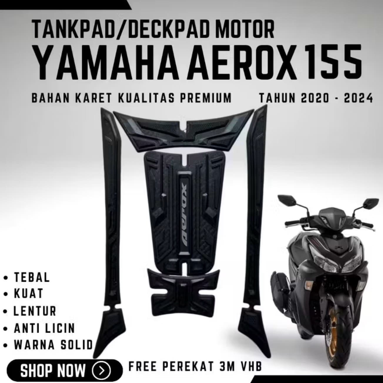 Motorcycle fuel tank sticker