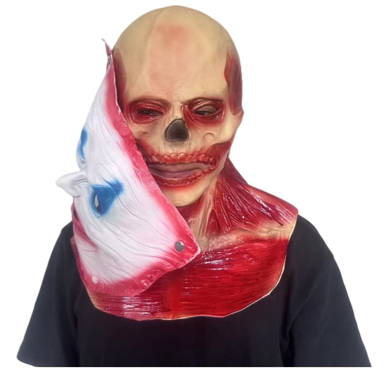 Halloween Resident Evil Horror Mask Bloody Scary Skull Jack Double Face Smiling Clown Mask Wholesale