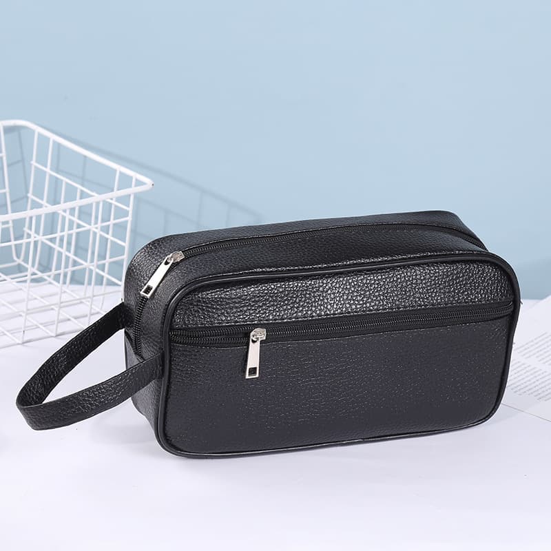 Black Unisex Business Travel Toiletry Bag Waterproof Shower Bag Travel Organizer Portable Cosmetic Bag Wholesale