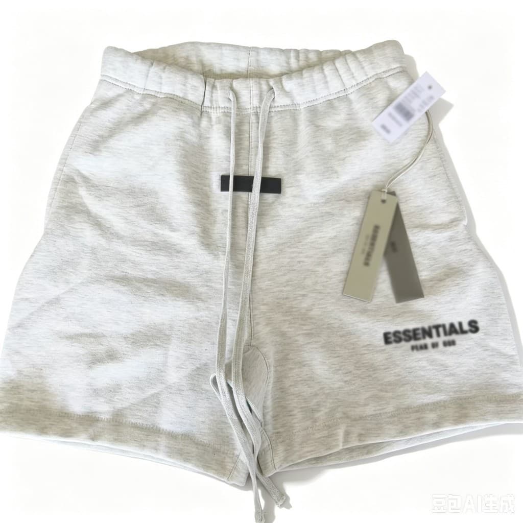 SS22-Essentials Small Logo Flock Print FOG Secondary Line Couple Sports 5-Inch Shorts Wholesale