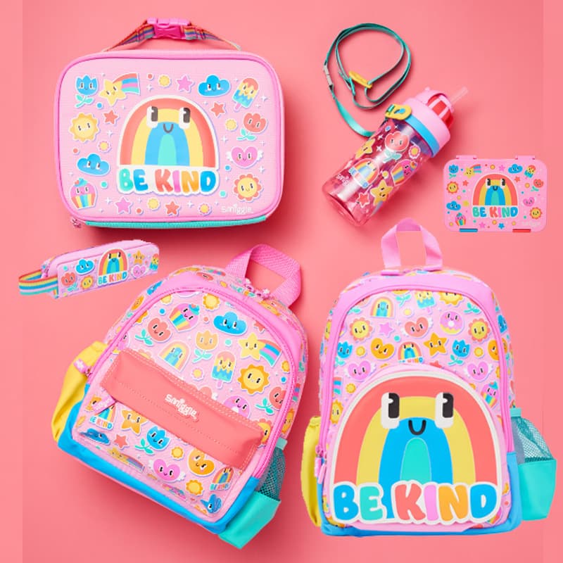 Australian smiggle schoolbag kindergarten baby pencil bag cartoon crossbody straw cup outdoor leisure water cup