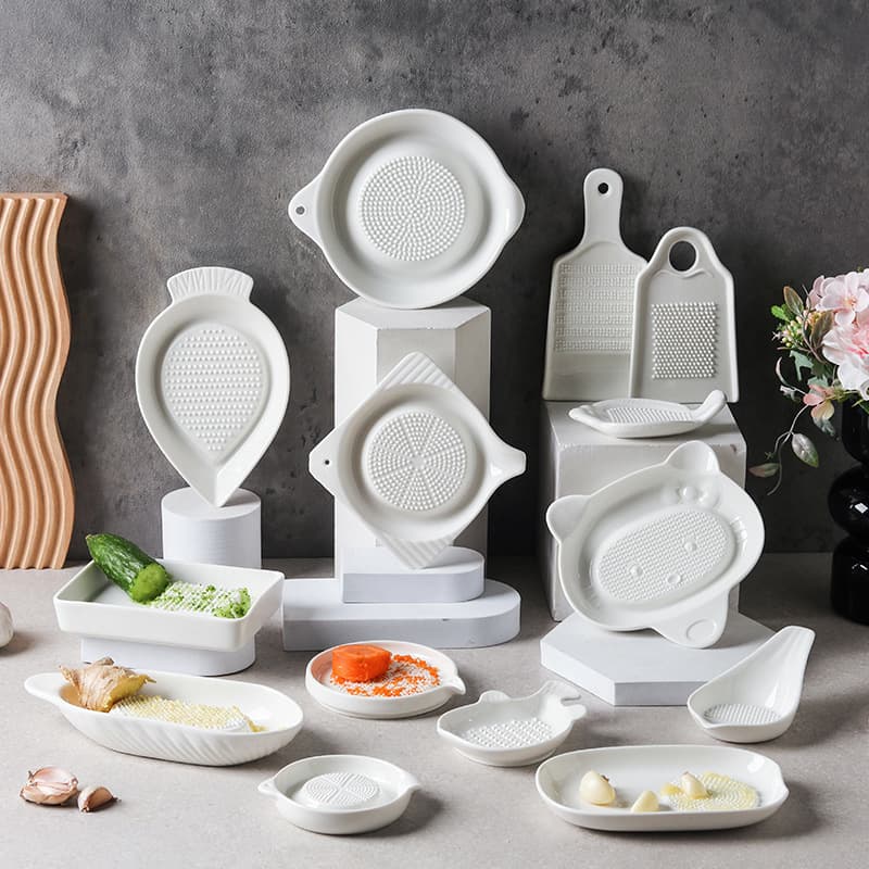 Ceramic Baby Food Grinder Grinding Plate Toddler Tool Manual Puree Bowl Meat Puree Ginger Garlic Grinder