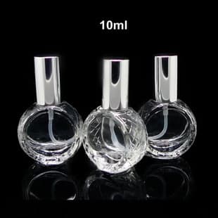 10ML Glass Perfume Bottle Flat Round Spray Bottle Perfume Refill Bottle Perfume Sample Bottle Perfume Bottle