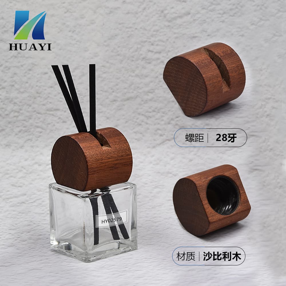 28 Tooth Sapele Wood Cover Aromatherapy Diffuser Cover Essential Oil Decorative Cover Fireless Aromatherapy Rattan Vaporizer Factory Direct Sales