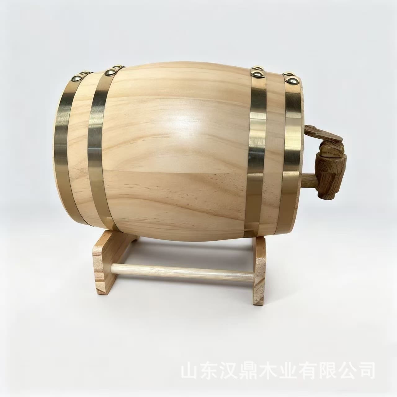 Small Wooden Wine Barrels, Bar Decor, Red Wine and Grape Wine Packaging Containers, Pine Horizontal Wine Storage Barrels
