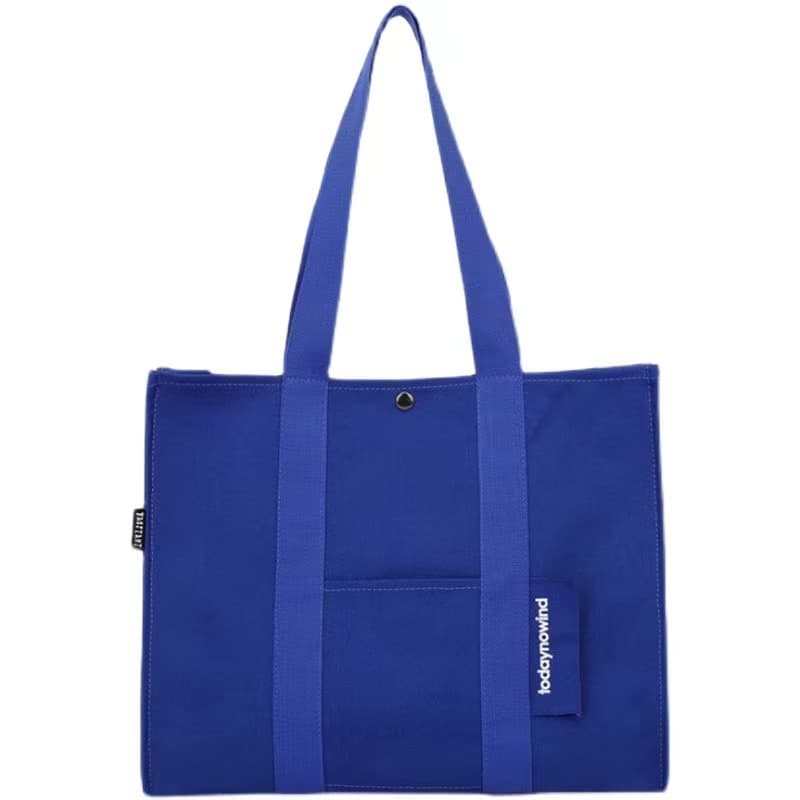 Blank canvas bag, bottomless and sideless pure cotton bag with printed advertising, hand-painted cloth bag, shoulder bag