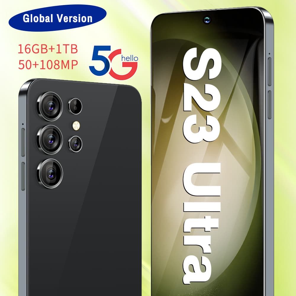 Ozon Exclusive Cross-Border S23 Ultra Smartphone 7.3-Inch Large Screen Android Phone Factory Direct Wholesale Price