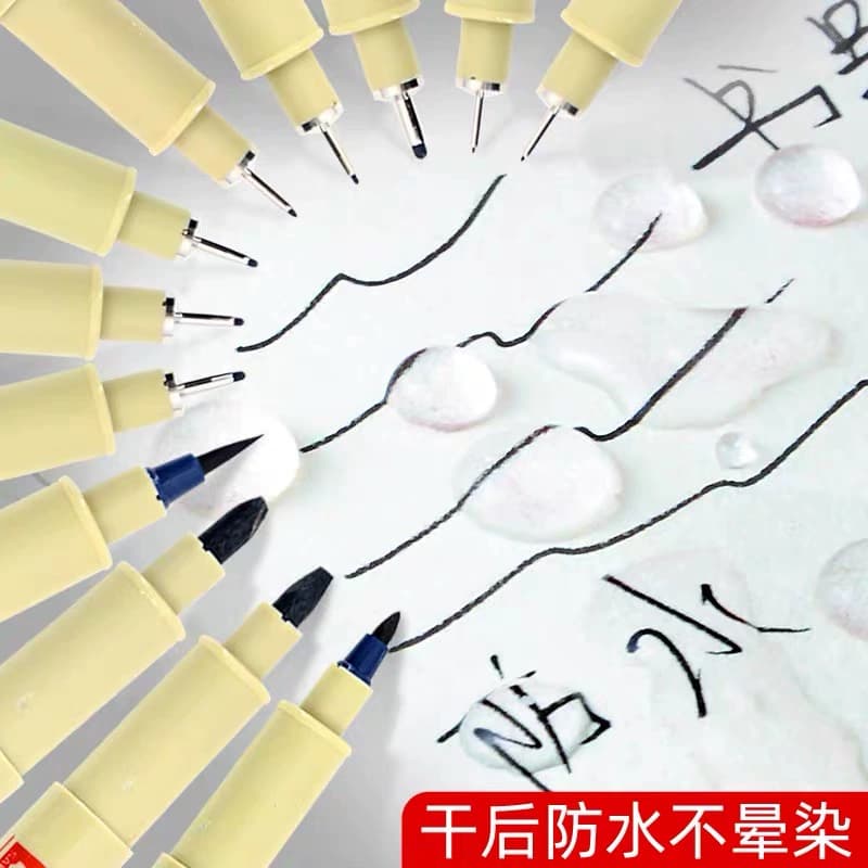 Technical pen for manga design, sketching, drawing, tracing, and outlining pens, exam-specific manga drawing set
