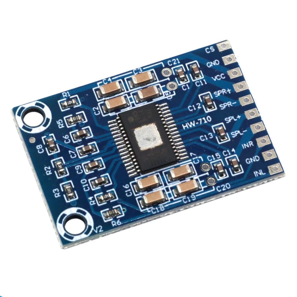 XH-M562 Ultra-Mini TPA3116D2 Digital Audio Amplifier Board Class D Amp Board Ultra-Thin Dual 50W