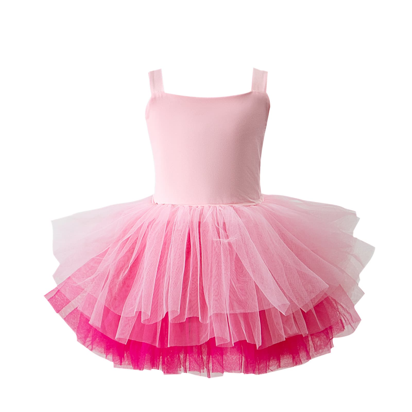 2026 New Style Strapless Ballet Jumpsuit Dress Kids Princess Dress Girls Dance Wear Mesh Skirt Amazon Bestseller