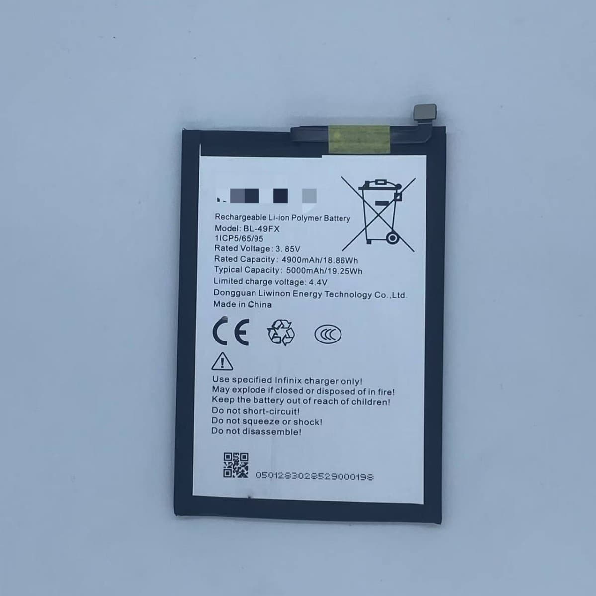 Suitable for infinix BL-49FX/mobile phone original battery 5000mah lithium battery default item Africa