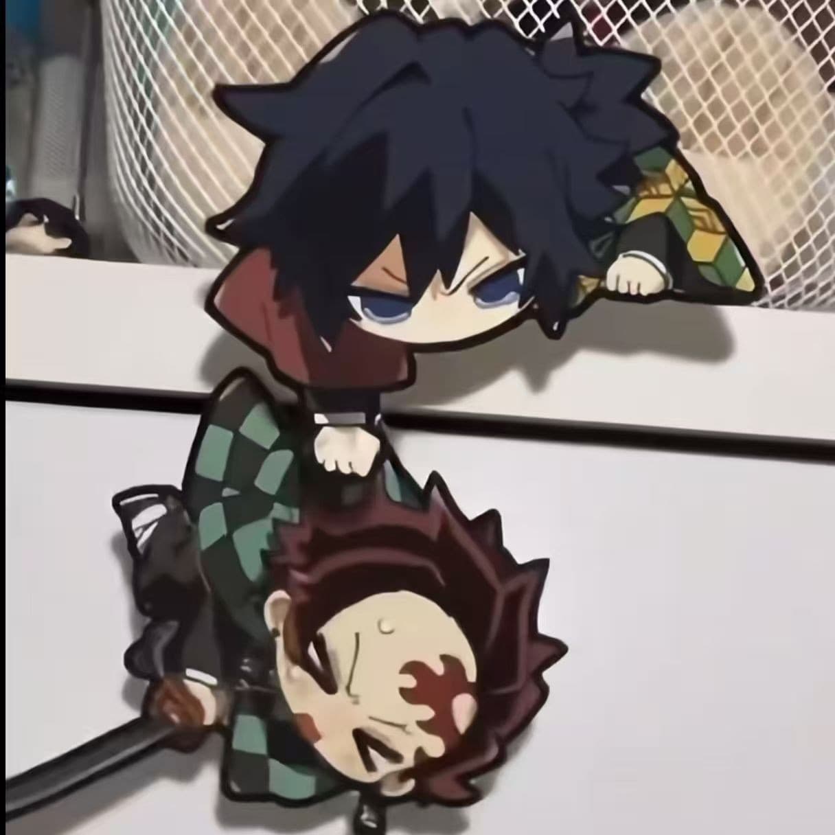 New model of Demon Slayer: Kimetsu no Yaiba peripherals, Tanjiro Tomiyoshi Yongoka, acrylic sitting posture, standing sign, hanging ornament collection, gift making, homemade