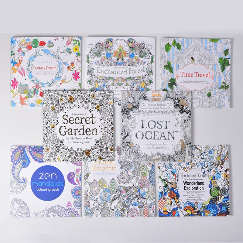 Cross-border small-sized Secret Garden coloring book for adult stress relief and children's educational doodle drawing