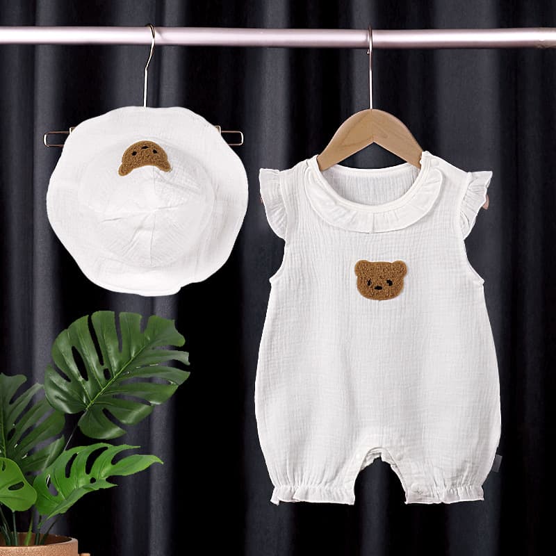 Baby Romper Class A Cotton Onesie Newborn Baby Clothes Infant Cotton Girl Crawling Suit Short Sleeve Thin Style