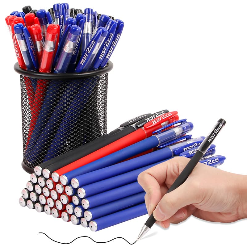 Office Supplies 0.5mm Gel Pen Bullet Tip Black Matte Signature Pen Exam Pen Student Stationery Wholesale