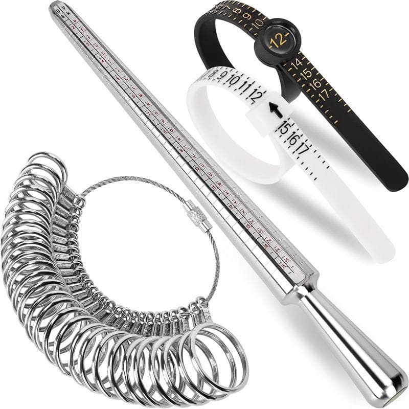 Ring Sizer Measuring Tool Kit Ring Mandrel Measurer 27 count