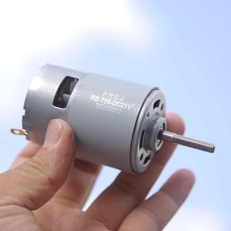 Lithium Battery Lawn Mower Motor 21V Motor Lithium Battery Lawn Mower Brush Motor RS755 Electric Lawn Mower Motor