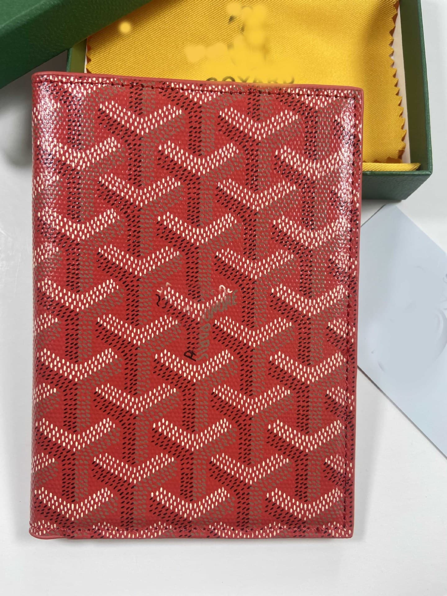 Classic Export Style 2023 New Genuine Leather Goyard Passport Card Holder Protective Case Multi-functional Wallet