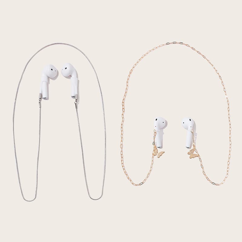 Wireless Headset Anti-Lost Rope Necklace Alloy Anti-Lost Chain Bluetooth Headset Anti-Lost Rope for Apple AirPods
