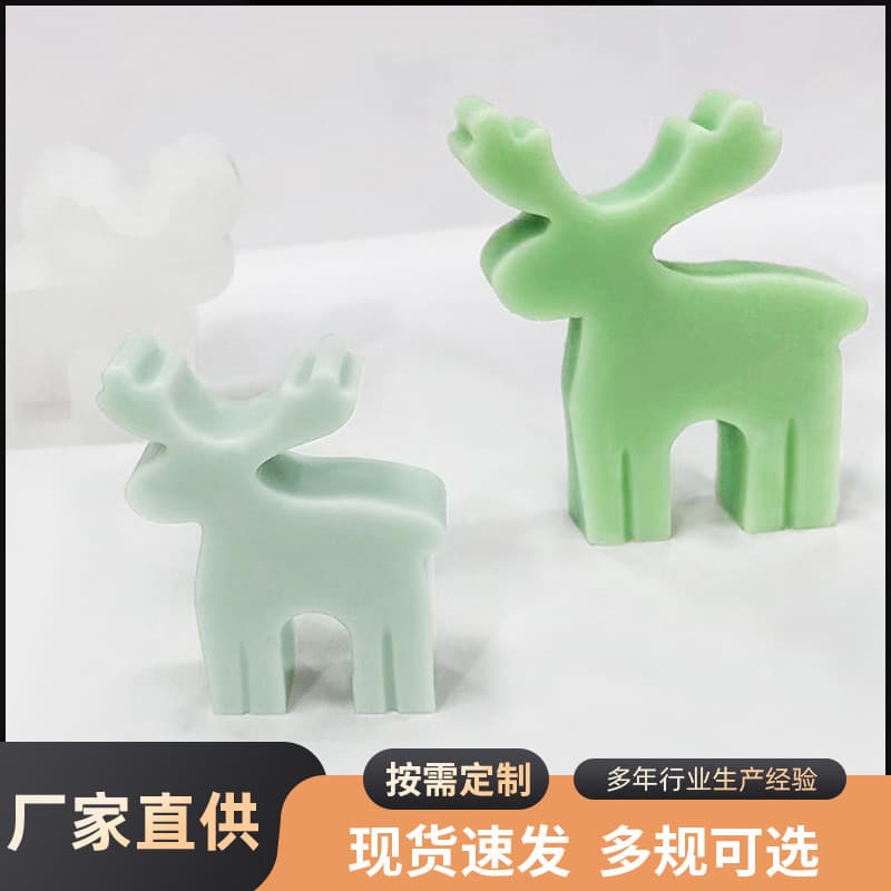 DIY Silicone Mold 3D Christmas Tree and Sika Deer Mold for Aromatherapy Candles, Plaster Ornaments, and Decor Silicone Mold