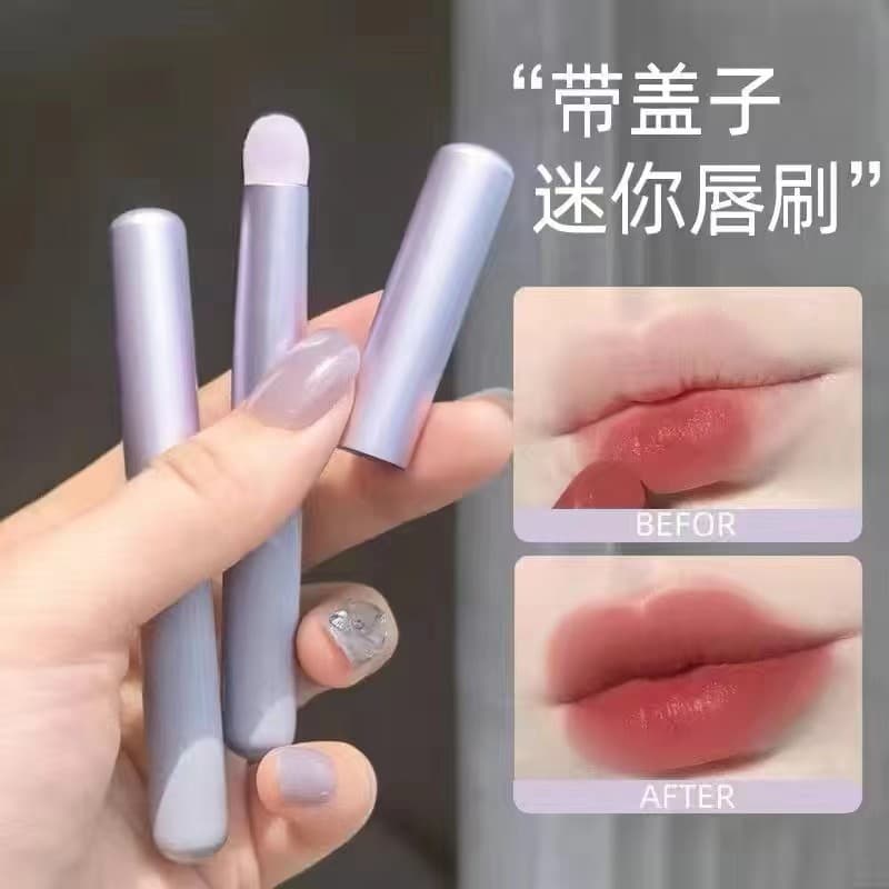 Lip Brush with Cap, Lip Gloss Brush, Lip Mud Brush, Beginner Makeup Brush, Concealer Brush, Blending Brush, Factory Direct Sales