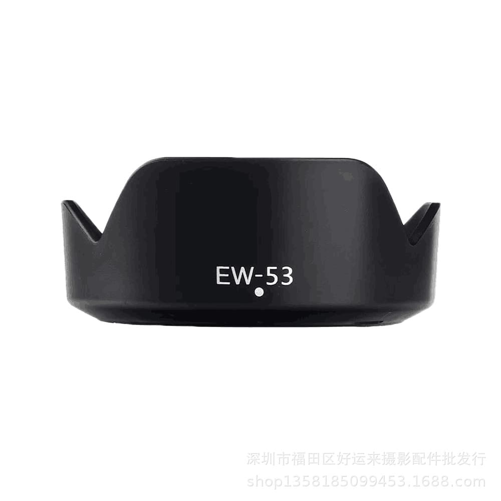 Compatible with EW-53 lens hood, EF-M 15-45mm lens, EOS M10 mirrorless camera accessory, 49mm card.