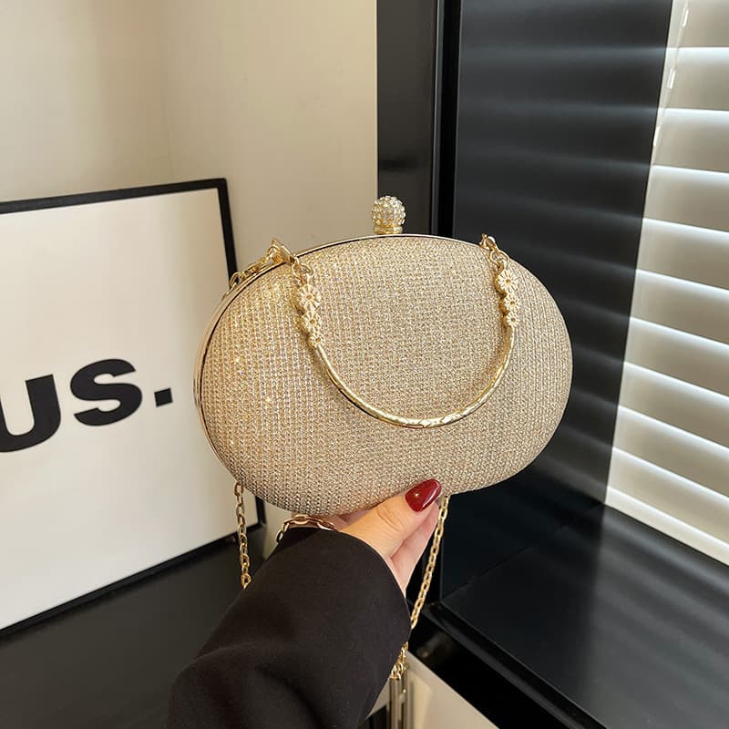 New 2025 Fashionable Simple Versatile Dinner Backpack Niche Design Single Shoulder Crossbody Handheld Women's Banquet Bag