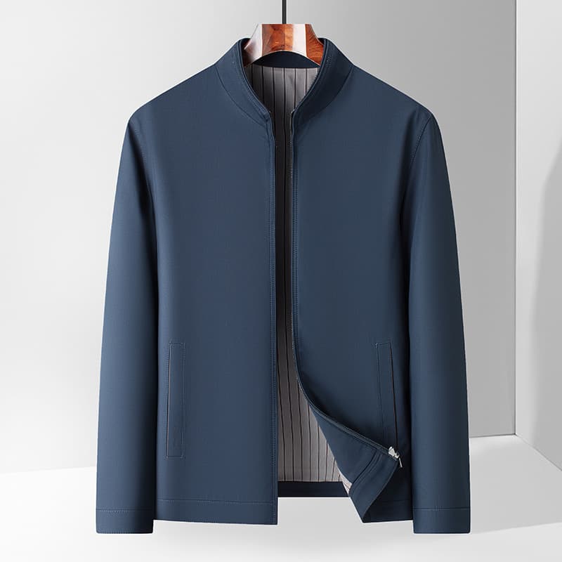 Men's Jacket 2025 New Business Executive Jacket Men's Fall/Winter Lapel Wear-Resistant Wrinkle-Resistant Casual Coat