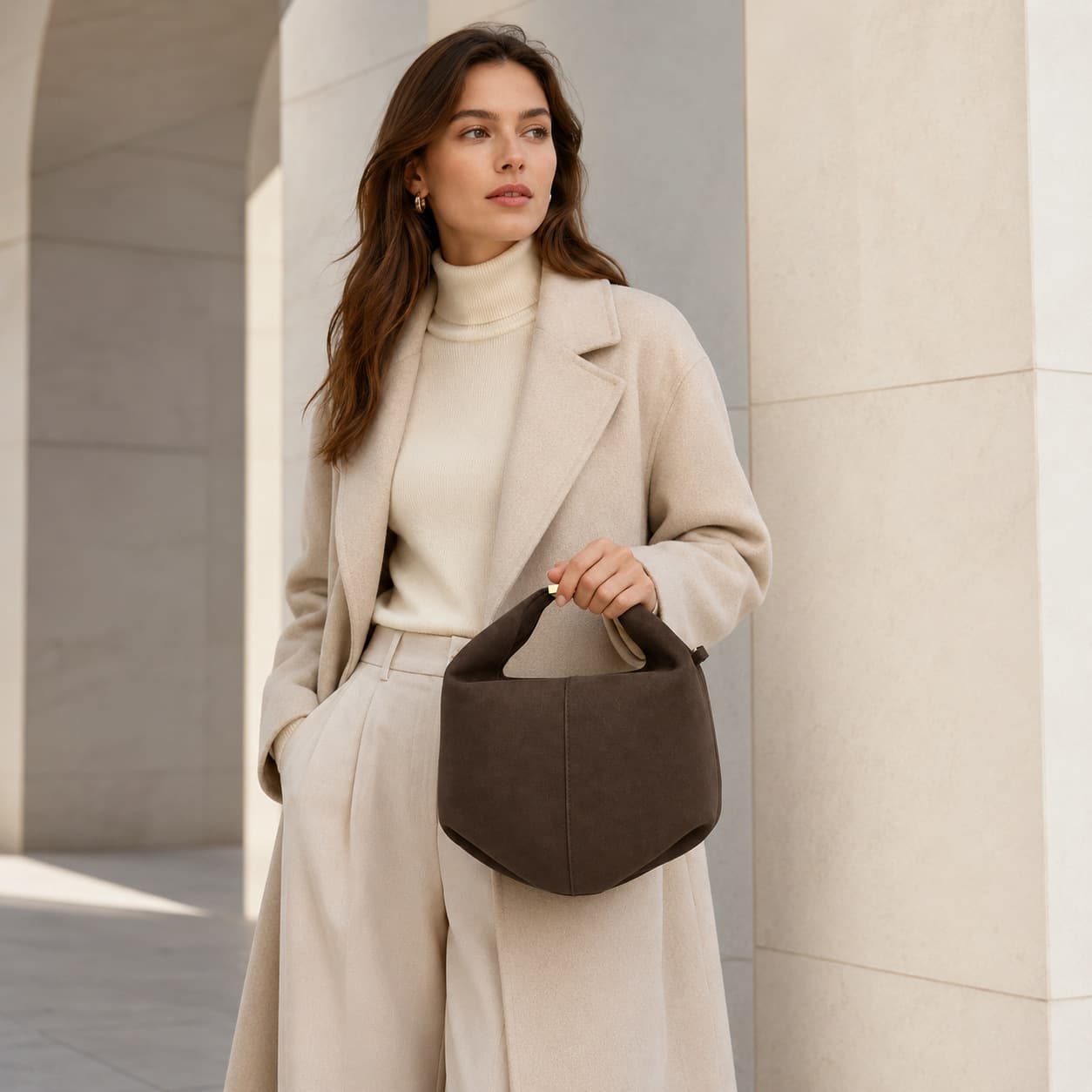 Custom Bag 2026 Autumn/Winter Bestseller Matte Leather Handbag Premium Versatile Fashionable Shoulder Bag Commuter Dumpling Bag