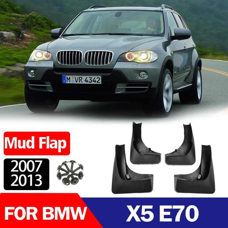 Compatible with 07-13 BMW X5 E70 Mud Flaps Mud Guards Mud Flap Modification Accessories