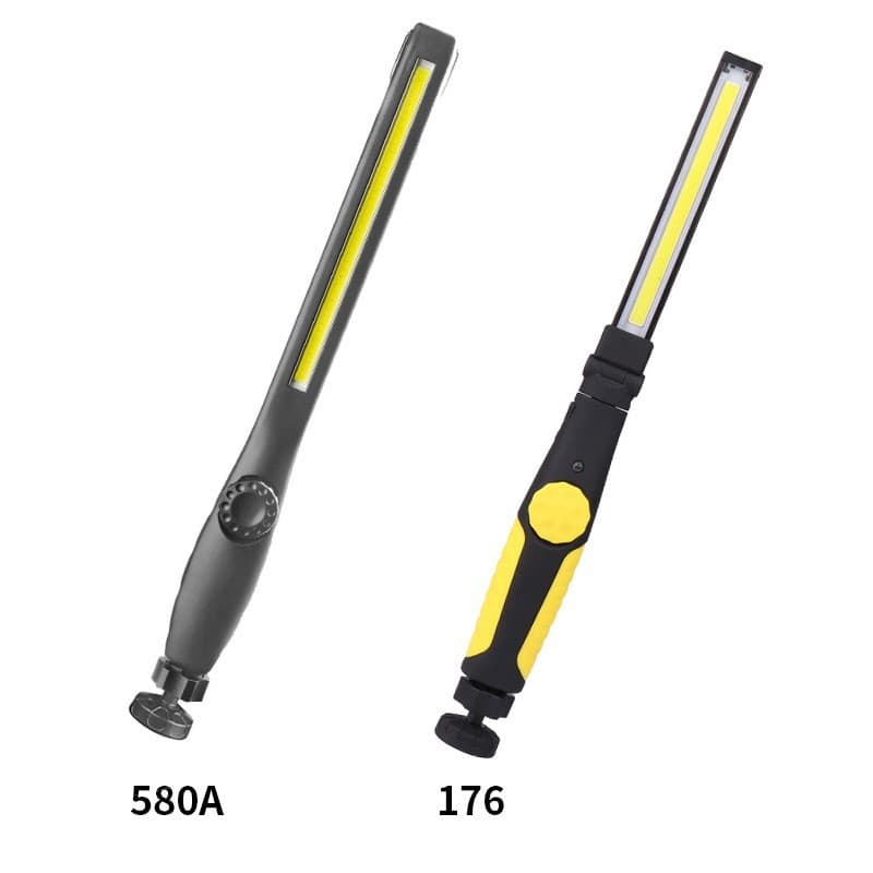 Cross-border exclusive supply of COB work lights, USB rechargeable work lights, long strip inspection lights, camping lights with magnets and bright flashlights