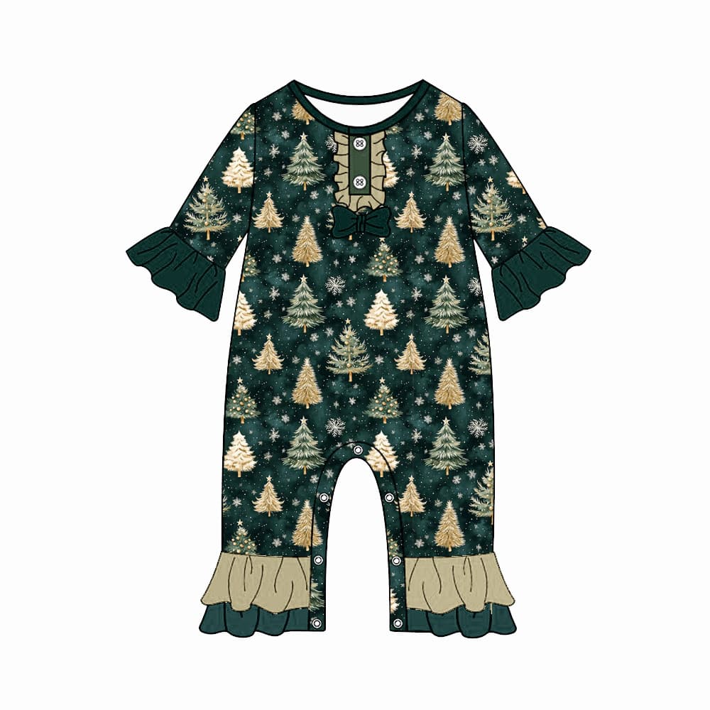 Premium foreign trade children's wear printed kids' cute creative custom autumn onesie