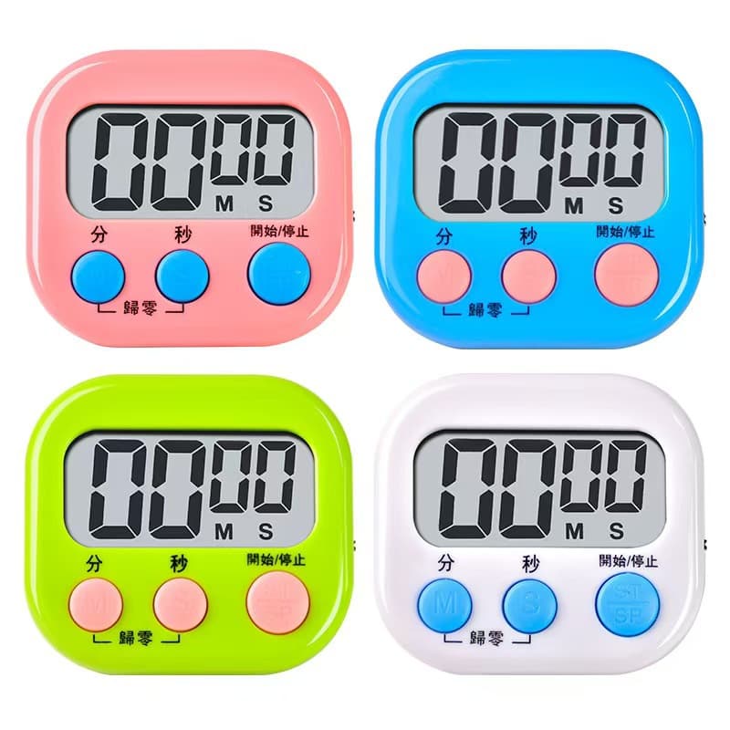 Kitchen Timer with Second Hand for Children's Study and Exam Preparation Baking Reminder