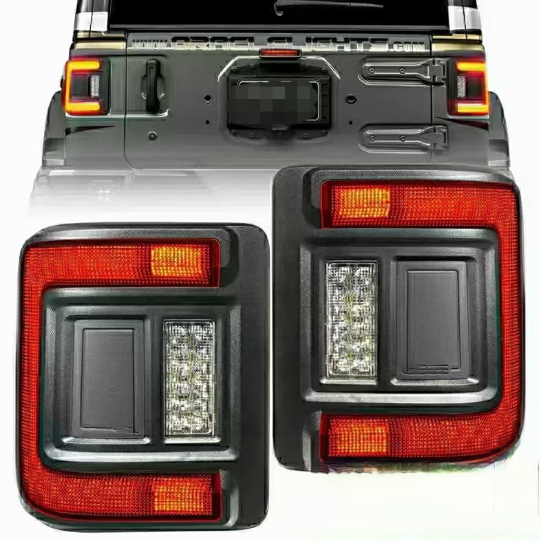 Cross-border Wrangler Tail Lights for 18-25 Jeep Wrangler LED Tail Lights Brake Reverse Lights JL Tail Lights