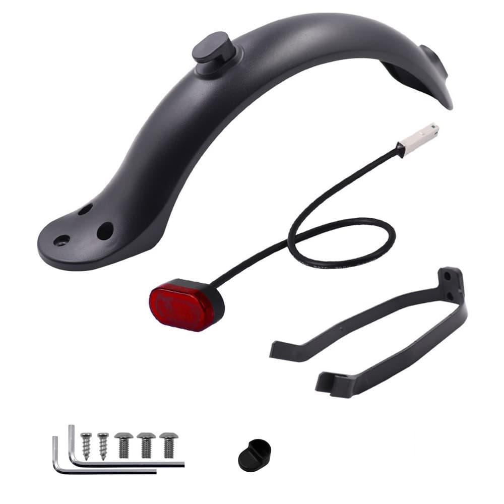 Suitable for Xiaomi M365 Pro 1S Electric Scooter Rear Fender with Folding Hook and Bracket Tail Light