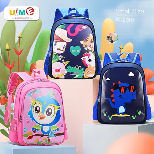 Cute Cartoon Kids Backpack for Boys Girls, Lightweight Ergonomic School Bag for Kindergarten, Spine Protection