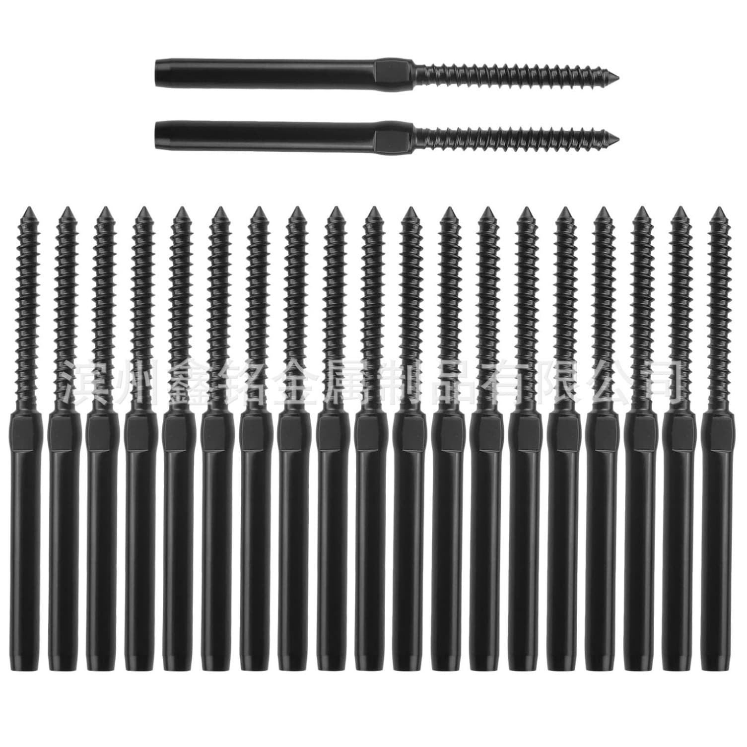 Stainless steel 1/8 black left-hand and right-hand threaded swing delay wood screws, cable railing accessories, cross-border