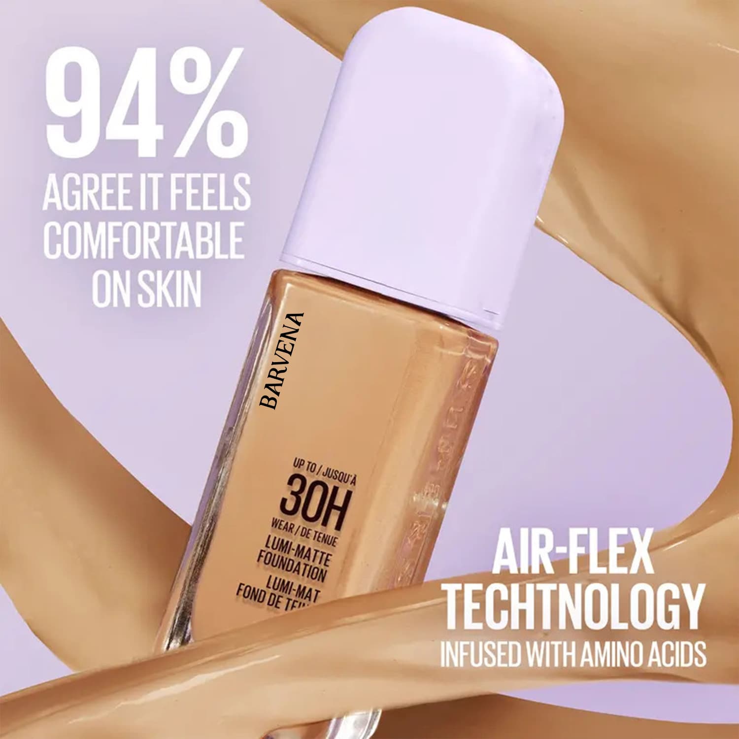 TK Cross-border Amazon Same Style Long-lasting Setting Foundation Liquid Foundation Lightweight Concealer Hides Pores