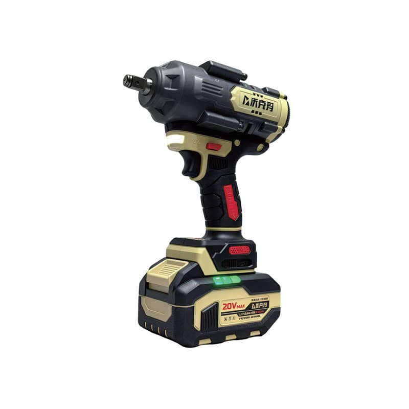 Wokma Peak Style Brushless Electric Wrench High Torque Lithium-Ion Cordless Impact Wrench for Auto Repair and Scaffolding Set