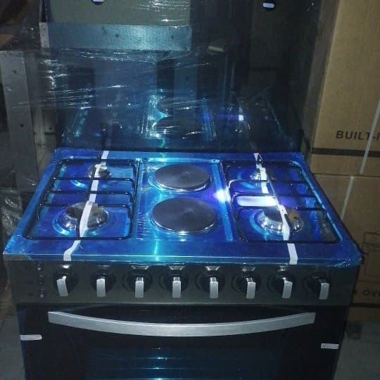 760mm Long 4-Gas 2-Electric Gas Stove with Oven Upright LPG European Plug Drop Shipping from 1 Piece