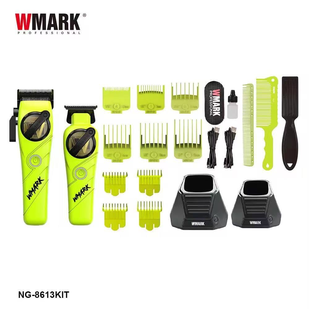WMARK NG-8613 Hair Clipper Electric Trimmer DLC Blade Hair Cutting Clipper Rechargeable Barber Clipper for Salon Cross-Border