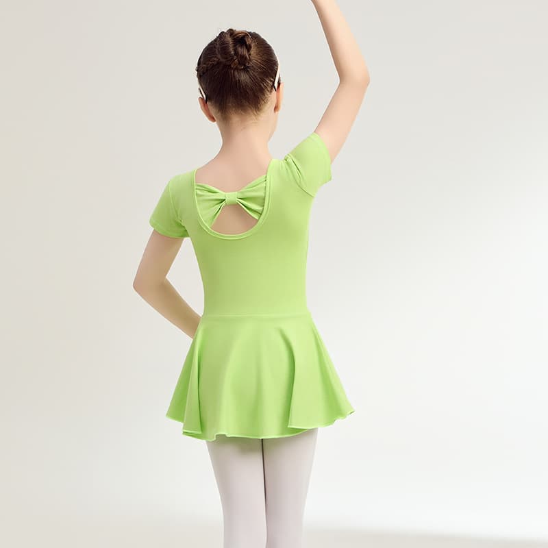 Children's Dancewear Cotton Purple Girls Practice Leotard Summer Short Sleeve 2025 Toddler Chinese Dance Performance Costume