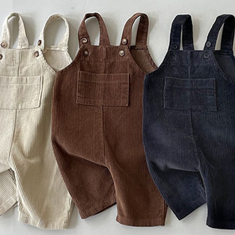 Baby Corduroy Spring/Fall Casual Kids New Overall Jumpsuit Boys Girls Suspender Pants Korean Style