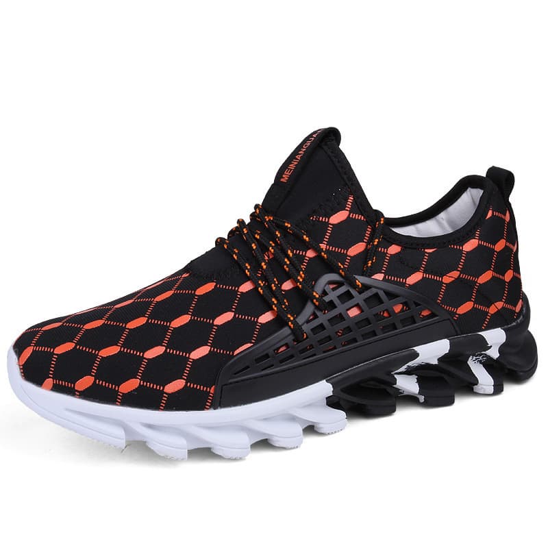Classic Large Size Lightweight Men's Running Shoes Casual Sports Blade Men's Shoes Breathable Mesh Upgraded Version