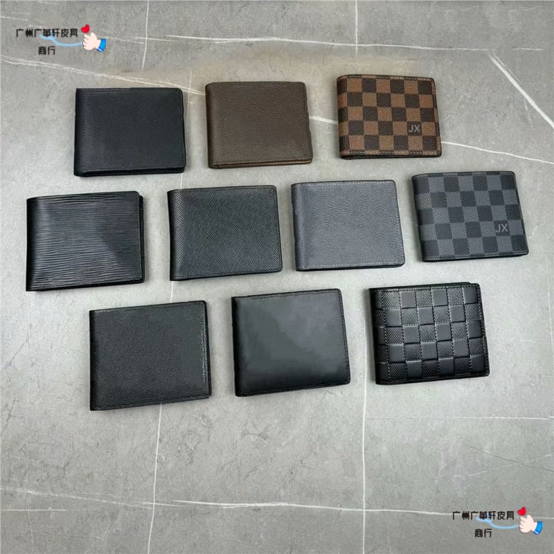 Simple and fashionable printed wallet high version for folding bank card holder directly supplied from the manufacturer